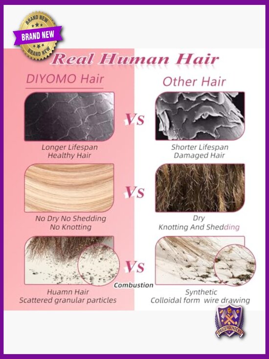 I Tip Hair Extensions - 14 Inch Human Hair 50g 70 Strands Soft Natural main image 6